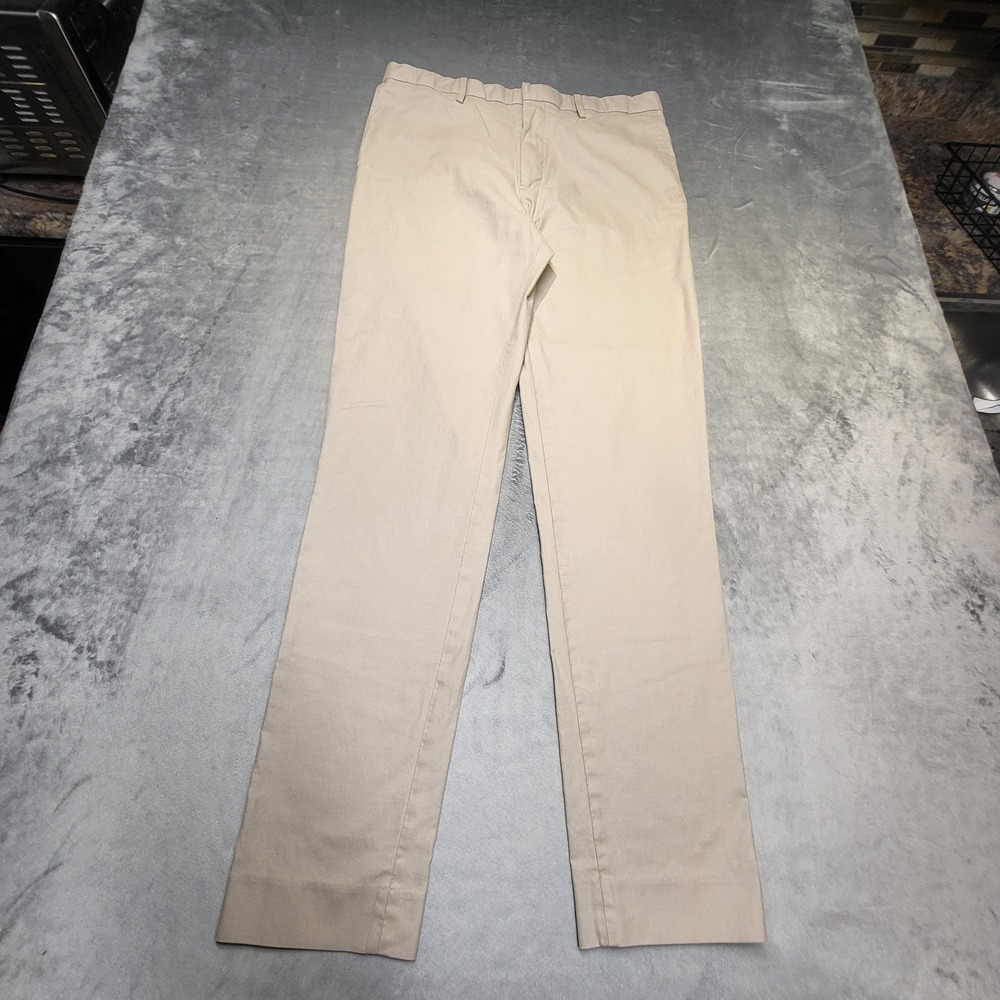 Banana Republic Pants Mens 33x34 Beige Chino Slim Fit Cotton Stretch Golf